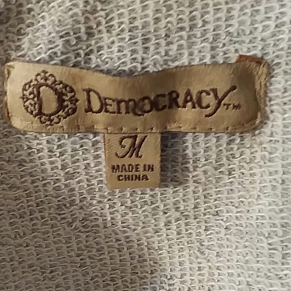 SALE! Democracy Crochet Hoodie w/ Pockets - Picture 5 of 5